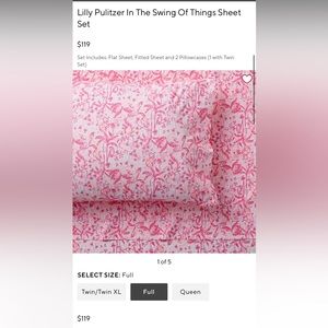 Lilly Pulitzer In The Swing Of Things Sheet set